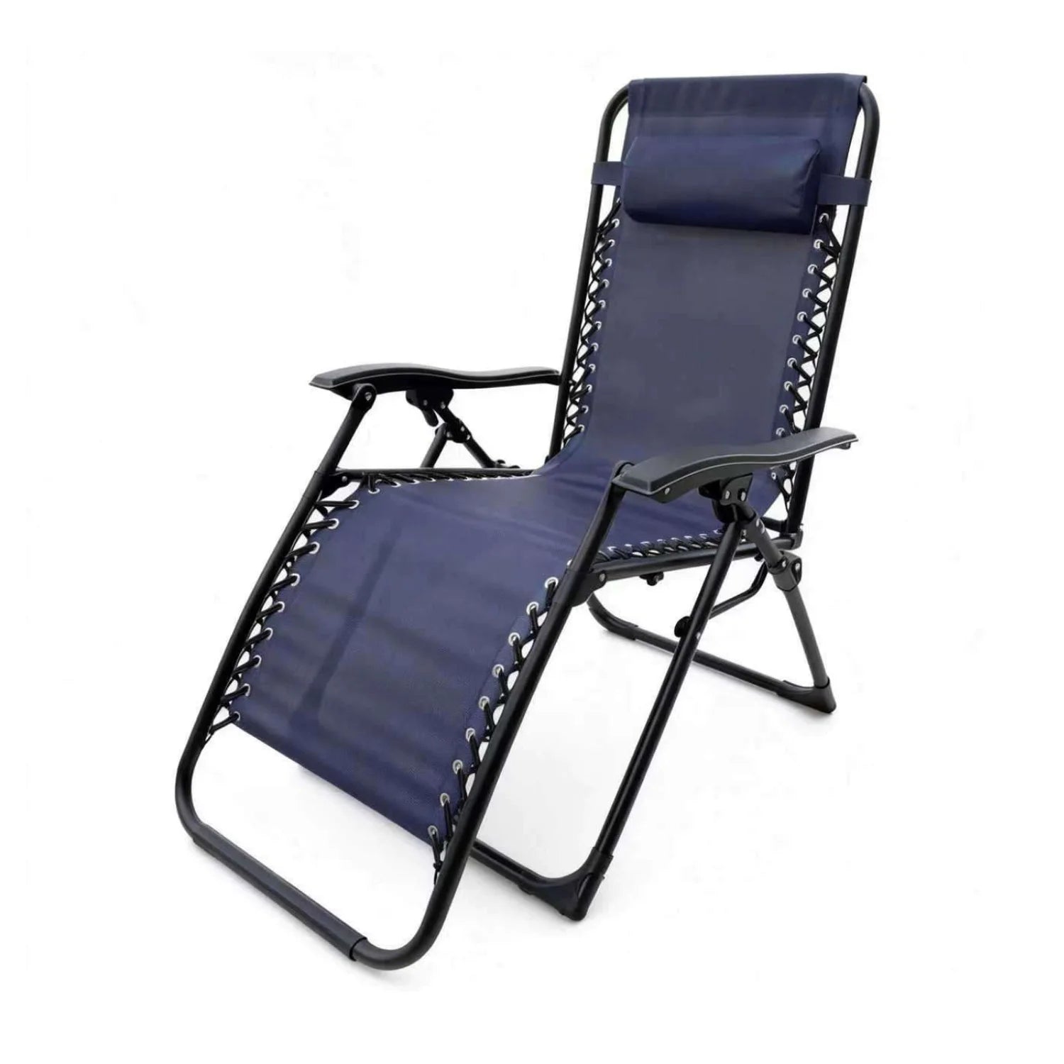 Reinforced Folding Zero Gravity Lounger (Supports 120kg) – Non-Slip and Portable Recliner for Garden, Terrace and Camping