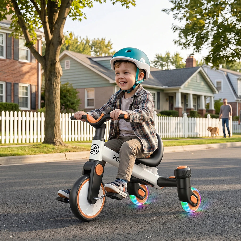 Triciclo Evolutivo 3 en 1 para Niños – Asiento Ajustável"