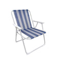 Folding Chair with Stripes for Beach and Camping – Lightweight and Portable, Striped Beach Design, Ideal for Pool, Garden, Patio