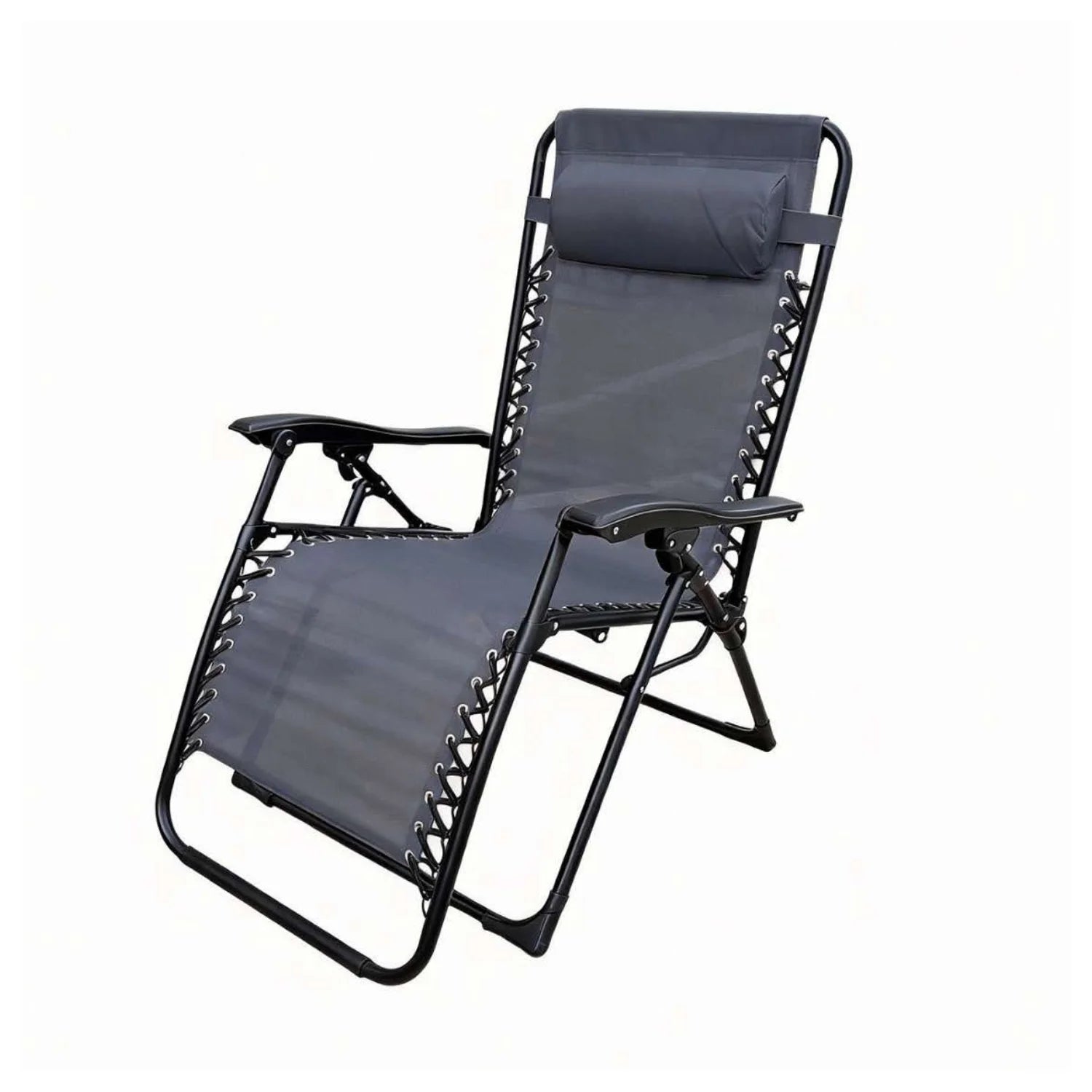 Reinforced Folding Zero Gravity Lounger (Supports 120kg) – Non-Slip and Portable Recliner for Garden, Terrace and Camping