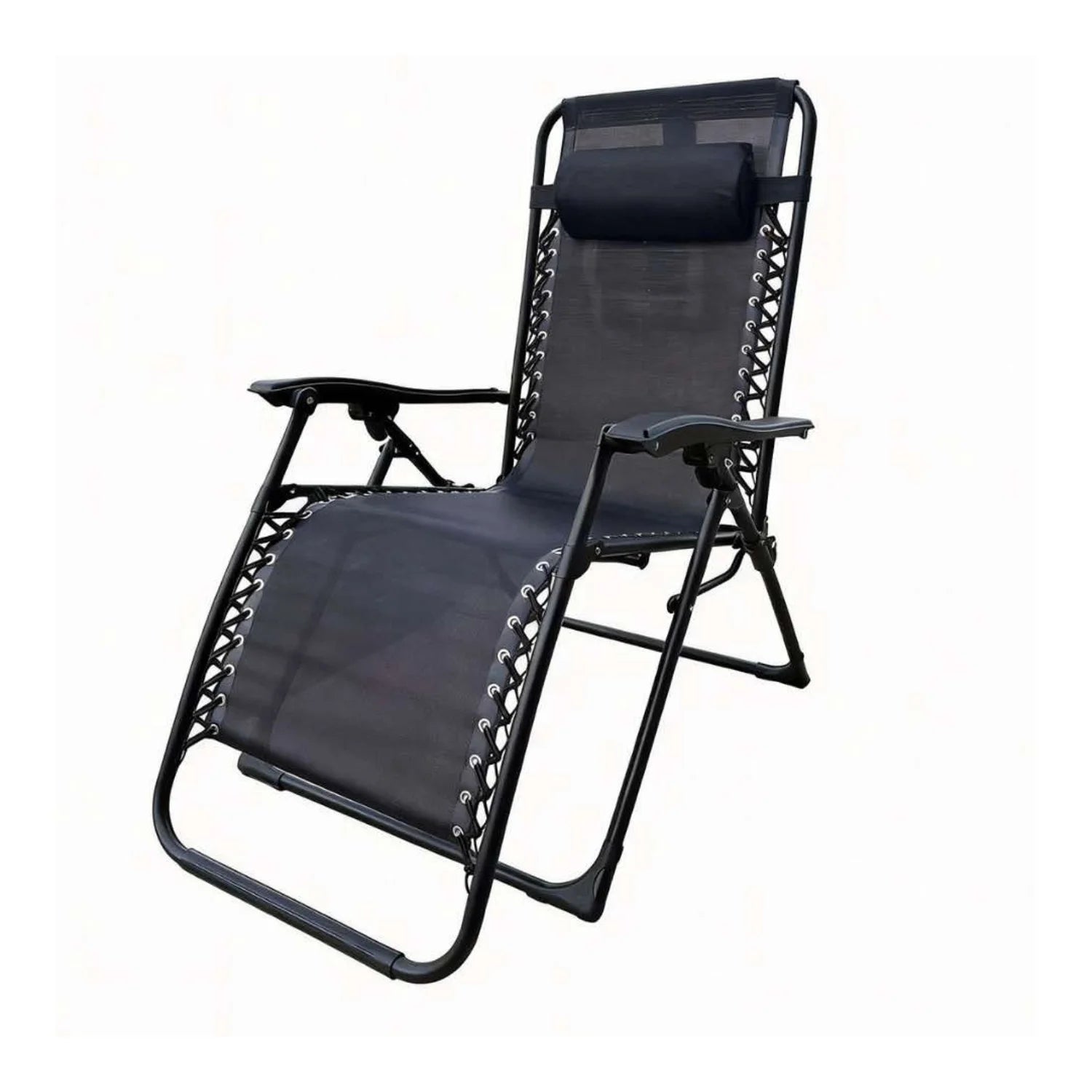 Reinforced Folding Zero Gravity Lounger (Supports 120kg) – Non-Slip and Portable Recliner for Garden, Terrace and Camping