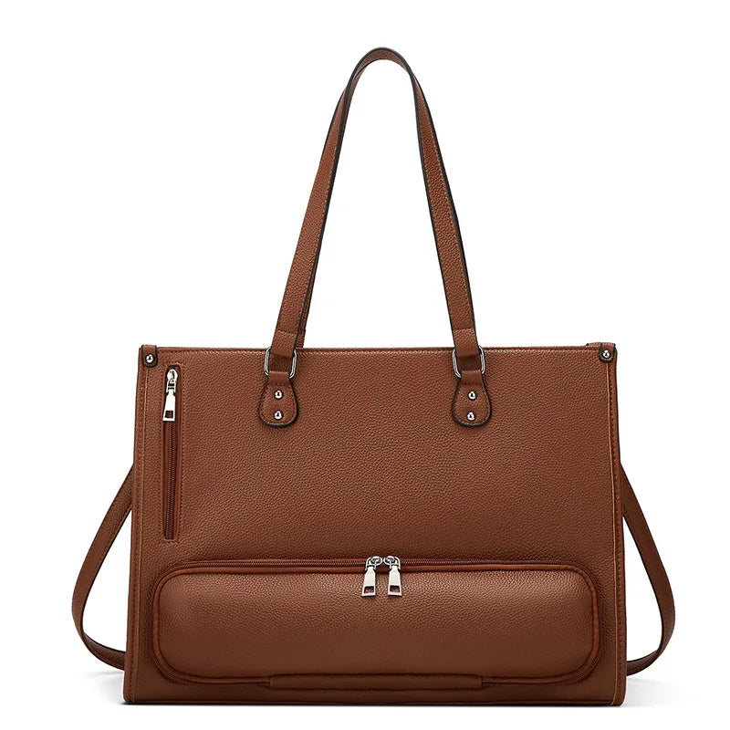 Bolso Tote Multifuncional para Mujer – Gran Capacidad y Compartimento para Portátil