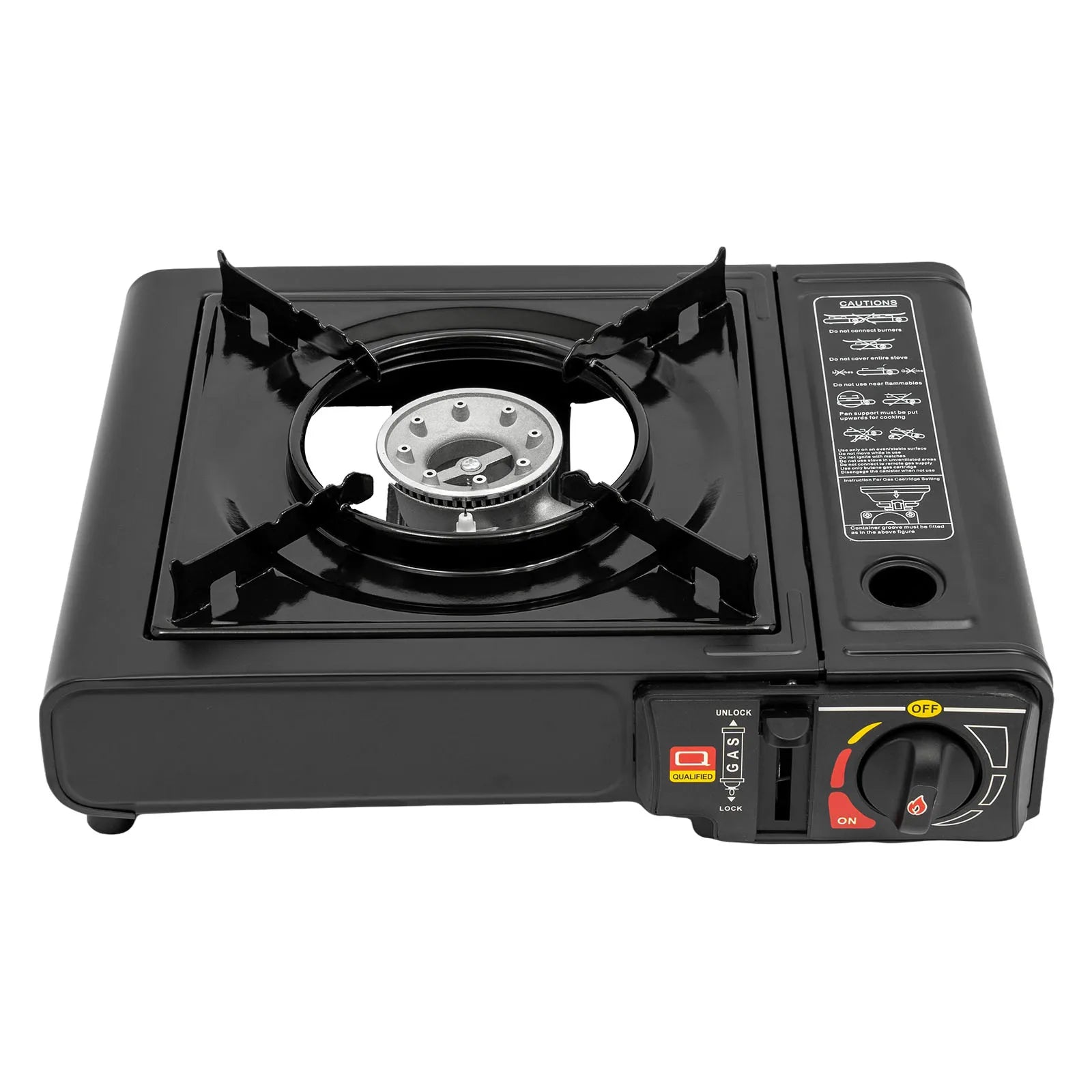 Cocina de Gas Portátil para Camping – Hornillo Dual (Butano/GLP) con Maletín de Transporte