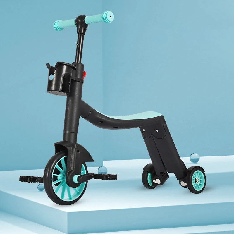 Patinete Evolutivo 3 en 1 para Niños – Manillar Ajustable y Asiento Desmontable