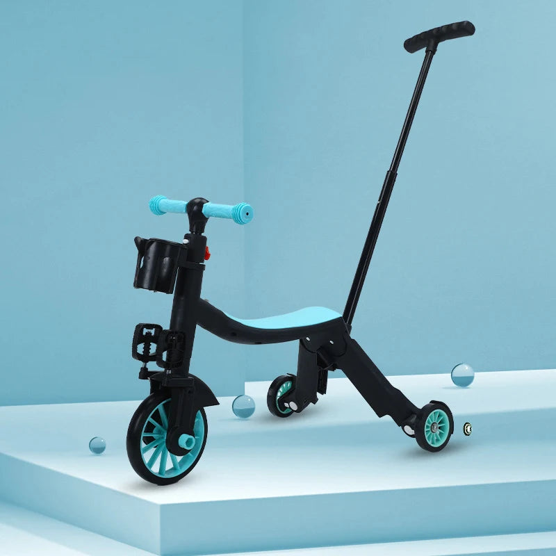 Patinete Evolutivo 3 en 1 para Niños – Manillar Ajustable y Asiento Desmontable