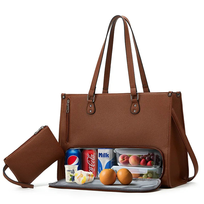 Bolso Tote Multifuncional para Mujer – Gran Capacidad y Compartimento para Portátil