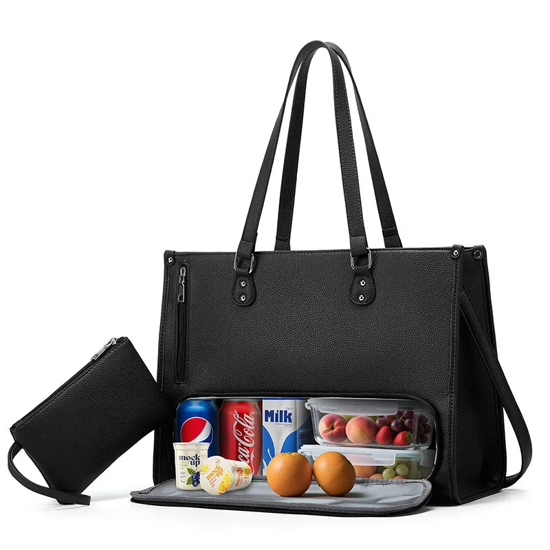 Bolso Tote Multifuncional para Mujer – Gran Capacidad y Compartimento para Portátil