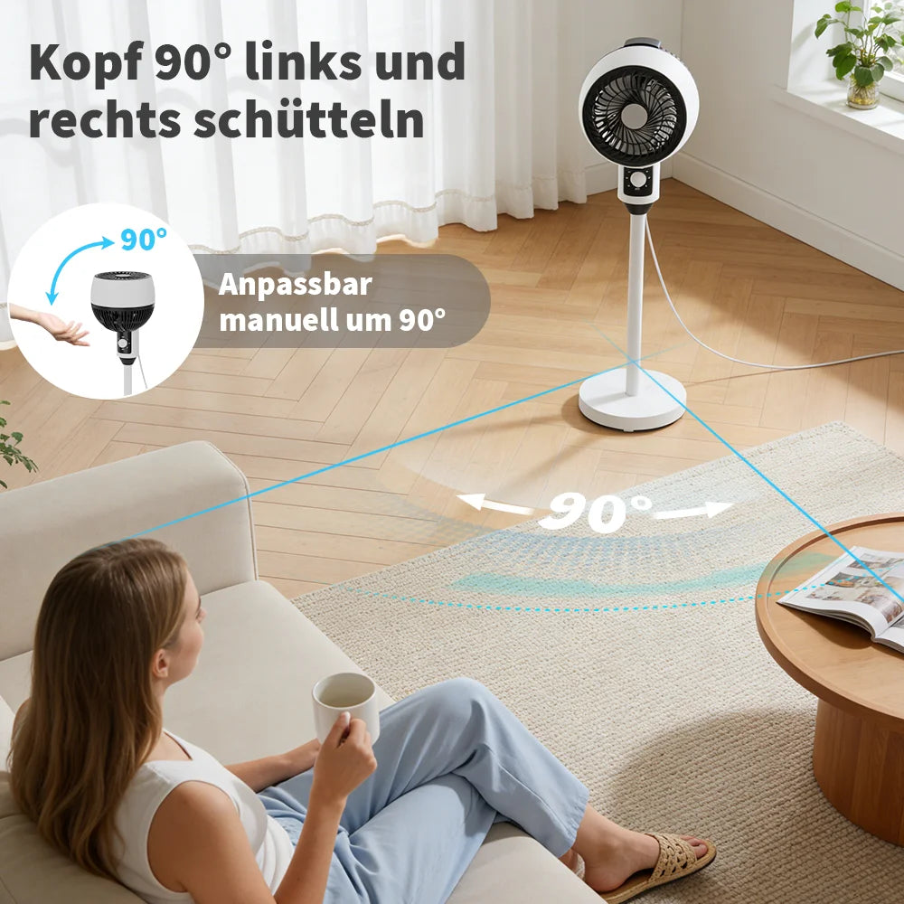 Air Circulation Fan Adjustment Stand Fan 220V Household Air Circulation Fan Electric Fan Rechargeable Oscillating Fan Height 92cm